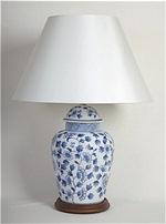 ALEXANDERS 30CM BLUE CHRYSANTHEMUM TEMPLE JAR